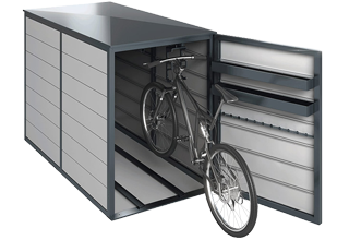 Fahrradbox aus Aluminium